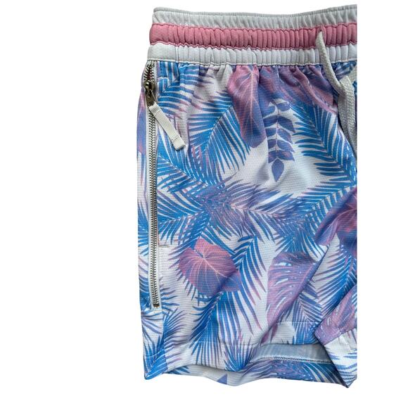 Nike Pastels Tropical Palm Tree Print Hoodie Size L & Shorts Size M Matching Set - Picture 4 of 9